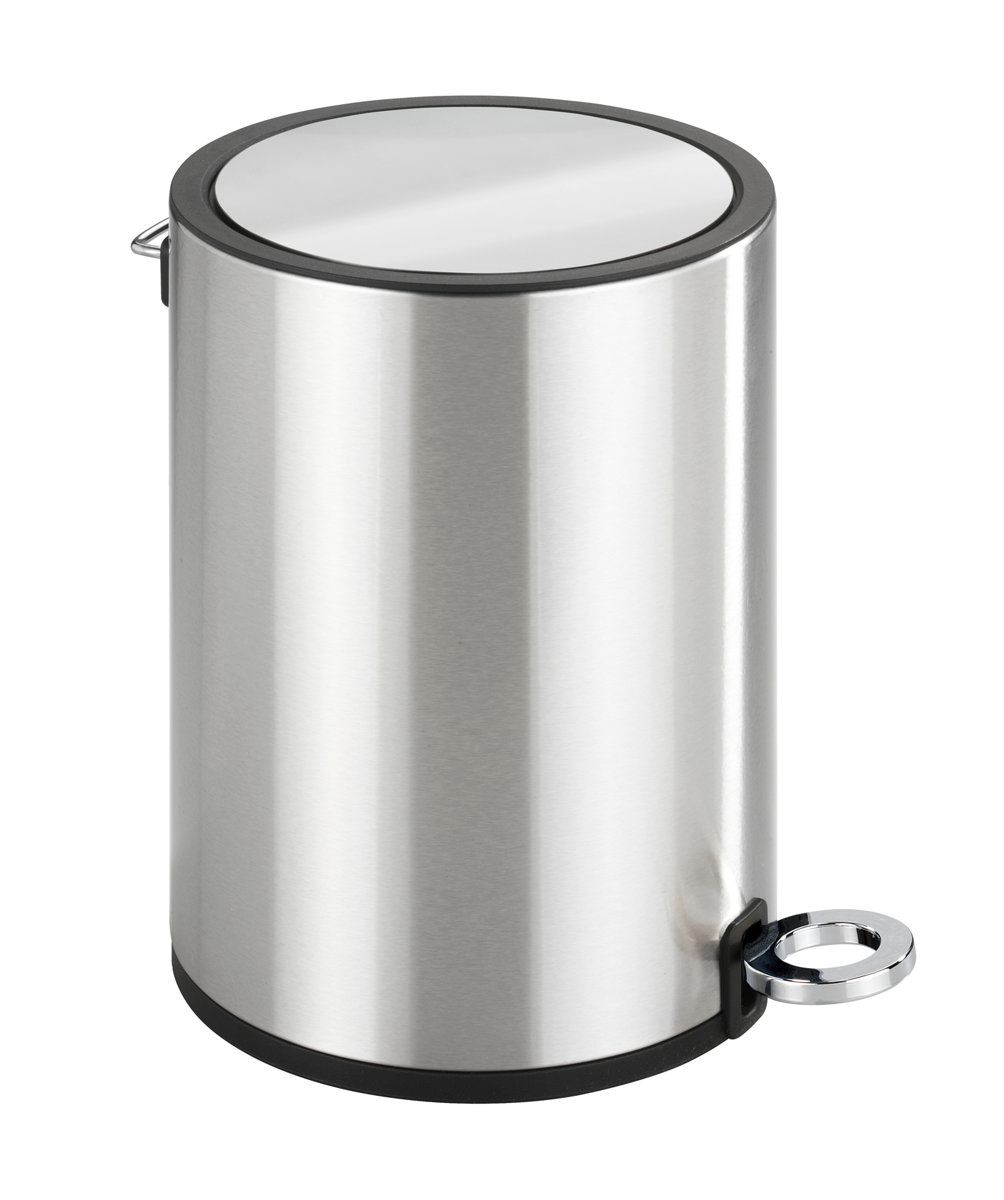 WENKO Pedaalemmer RVS glans 3 liter, easy close
