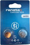 Renata Knoopcel batterijen CR1616 Lithium 3V 2 stuks