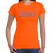 Bellatio Decorations Oranje fan t-shirt voor dames - Holland met Nederlandse wimpel - Nederland supporter - EK/ WK shirt / outfit XL