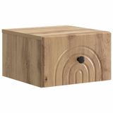 vidaXL - Nachtkastje - Artisanaal eiken - Hout - 34,5 x 20 cm