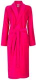 Panda Badrock Peignoir femme fuchsia rose - velours coton - col châle - taille XS