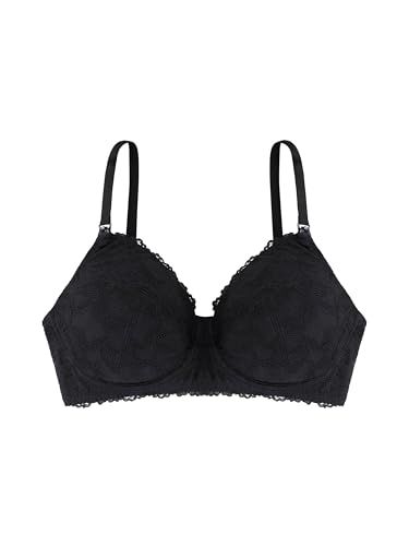 Dorina Damesbralette, borstvoedingsbralette, draadloos, Valeria, beige zwart, zwart, 85C