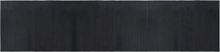 vidaXL Vloerkleed rechthoekig 70x300 cm bamboe zwart