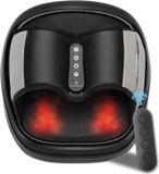 oCreon Voetmassageapparaat, met 60 massagekoppen voor optimale acupressuurstimulatie, verstelbare snelheid, luchtdruk en warmtefunctie voor ontspanning van spieren en voetzolen