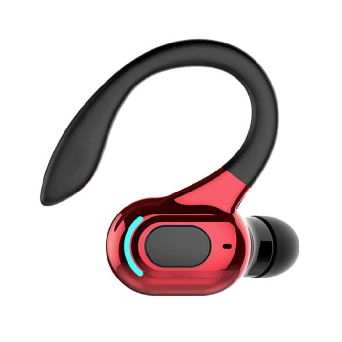 Alloyseed Draadloze Headset - Oorhaak Oordopje met Touch Control - TWS Oortje Bluetooth 5 2 Wireless Bud Headphone Oortelefoon Rood