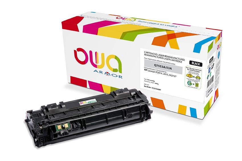 ARMOR K12334OW Toner Cartridge - Black - 1 Pack - Compatible with HP Printers