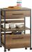 Shenzhen Haorui Industrial Technology Co., Ltd. Chariot de service - Chariot de cuisine à roulettes - Chariot de bar - Style vintage - Rangement amovible - Mobilité facile - Roulettes verrouillables - 60 cm x 90 cm x 45 cm