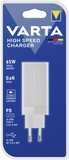 Varta 65W USB-C PD Charger - Universal, White, Fast Charging