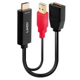 Lindy 38289 HDMI naar DisplayPort Converter - 4K - Zwart