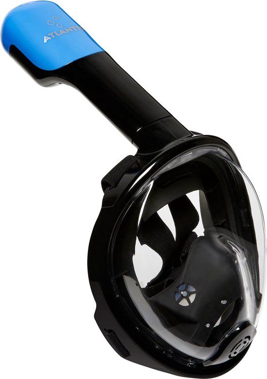 Atlantis Full Face Mask Kids Snorkelmasker - Zwart/Blauw - XS