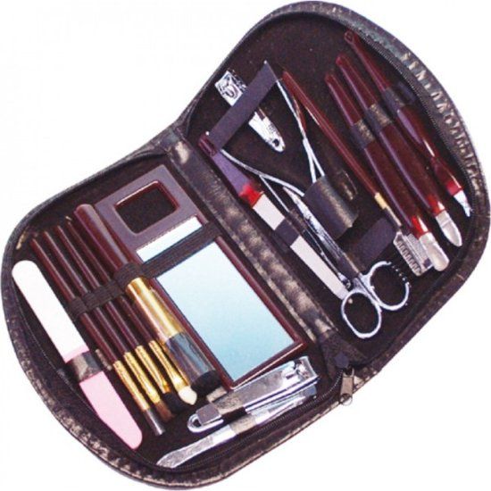 18-delige Elina Manicure set in etui - 18 Delig - nagelverzorgingsset