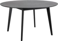 Merkloos Eettafel Ø 140 cm Anakin Zwart - Rond - Design - Zwart - Hout