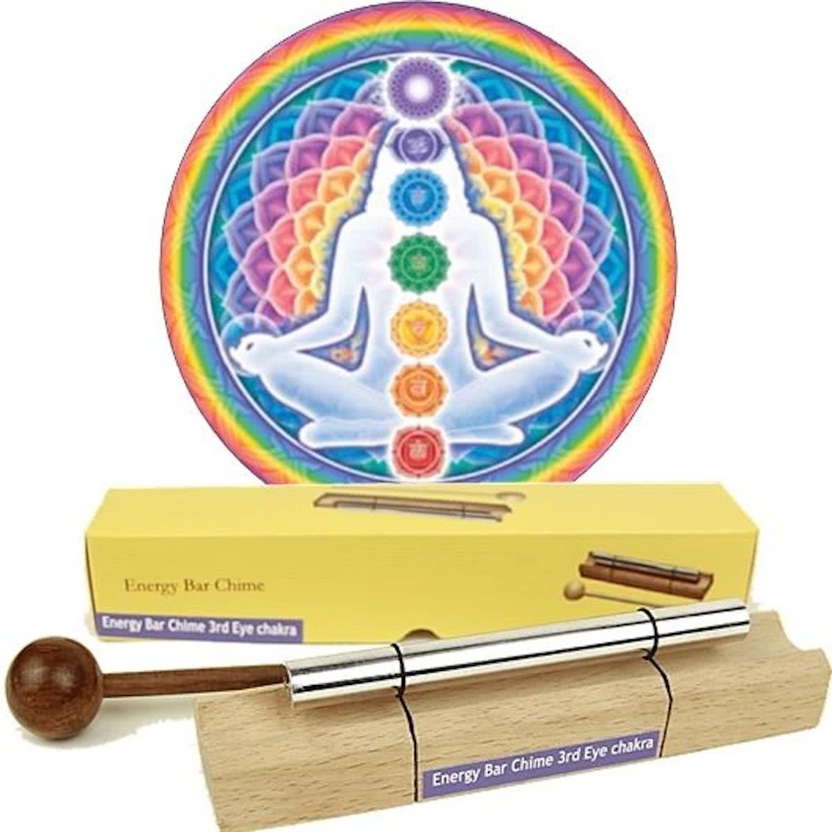 Yogi & Yogini Klankstaaf Chakra Healing 6e chakra-toon - 17.5 cm