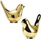 Non-branded 2 Pieces Ceramic Gold Birds Decorative Sculpture