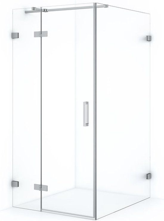 Maxaro Douchecabine Diamond 120x90cm 8mm Helder Veiligheidsglas Chroom met Draaideur