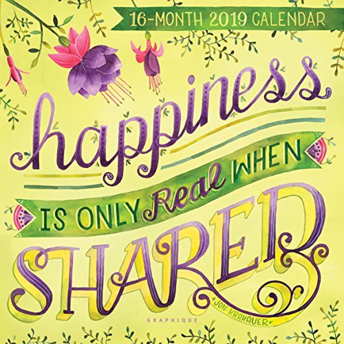 Graphique Watercolor Quotes 2019 Calendar
