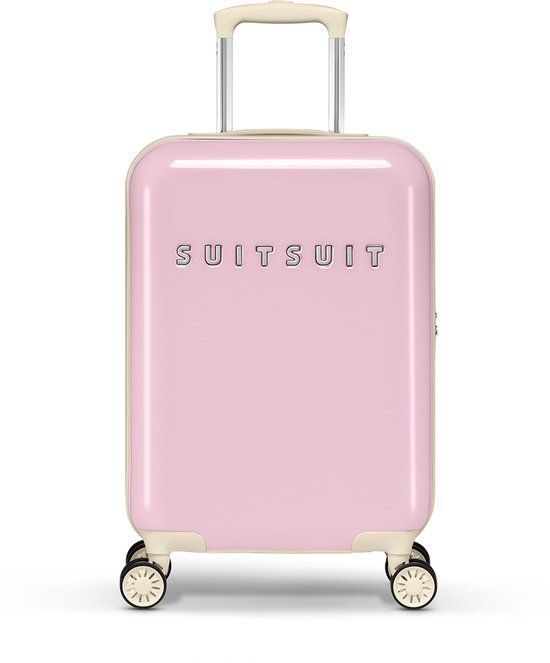 SUITSUIT Fabulous Fifties Handbagage Trolley - 55cm - Pink Dust - Hardcase - TSA Lock