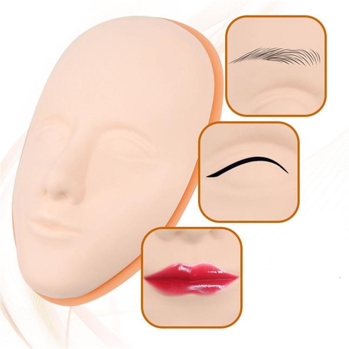 Lashes & More Latex Siliconen huidmasker voor op de plastic base te gebruiken geschikt voor alle permanente make-uptechnieken - ogen, wenkbrauwen