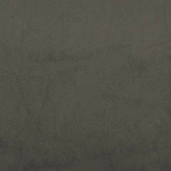 vidaXL Boxspring met matras fluweel donkergrijs 140x190 cm