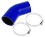 Tuyau en silicone - Résistant à la chaleur - Tuyau de refroidissement universel - Diamètre intérieur 70 mm - Longueur 90 mm - Matériau tissé multicouche - Couleur bleu/noir