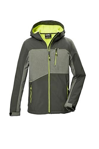killtec jongens Softshell jas dark moss 140
