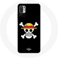 Maniacase Etui voor Xiaomi Poco M3 Pro One Piece Manga Death's Head Zwarte achtergrond