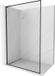 Mexen Kioto-XF L paroi de douche Walk-in avec cadre 50 x 202 cm, verre clair 10 mm, finition : noir