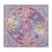 Roeckl foulard 'Horoscope' bleu clair / jaune / lilas clair / rouge clair