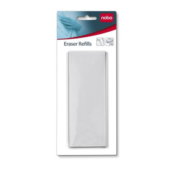 Nobo DRYWIPE ERASER REFILLS 10