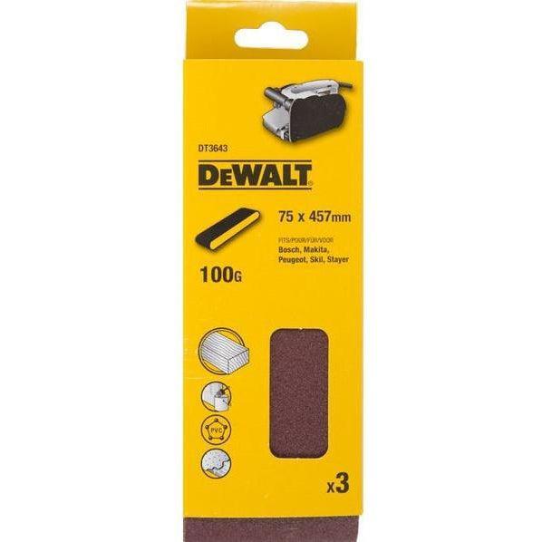 DeWALT DT3643 P100 Schuurband 75x457mm VE=3
