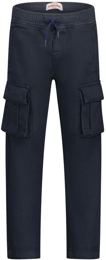 Vingino - Clay - Jongens - Straight leg jeans - Katoen/Polyester/Elastaan - Dark Blue - Maat 176
