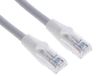 RS PRO Ethernetkabel Cat.6, 10m, grijze patchkabel, A RJ45 U/UTP stekker, B RJ45, PVC