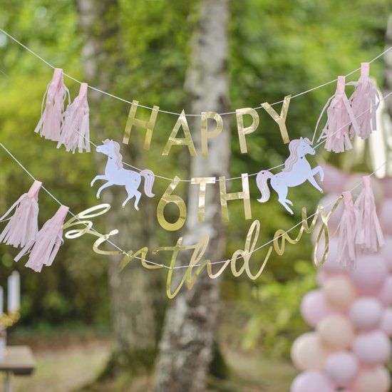 Ginger Ray Happy Birthday Prinses - Customisable
