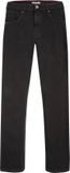 Wrangler Straight Black Rinse Regular Jeans - Heren