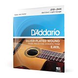 D'Addario EJ83L Jazz Snarenset voor Akoestische Gitaar, Licht, 0.025 cm - 0.11 cm
