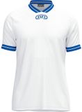 Jako Retro Shirt Korte Mouw Heren - Wit / Royal | Maat: S