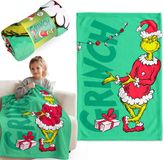 sarcia.eu Grinch Kerst Fleece Deken Groen 100x150 cm