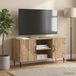 Maison Exclusive - Meuble TV : 102 x 34,5 x 50 cm, en panneau de particules avec un aspect chêne artisanal