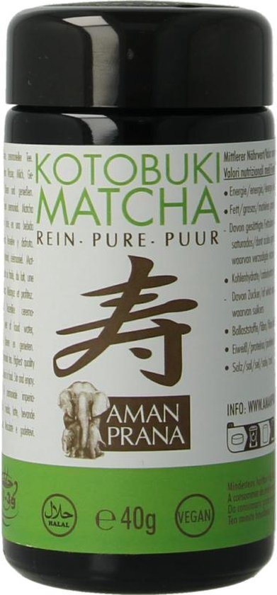 Aman Prana Kotobuki Matcha Puur Bio 40GR