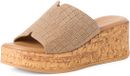 Tamaris - Femme - Mule - Marron - Cuir - Compensé - Taille 40