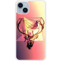 Apple Bedrukt siliconen hoesje compatibel met iPhone 14 Plus Cerf Hipster