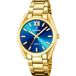 Festina F20640/8 Dames Polshorloge Blauw/Goudkleurig Staal