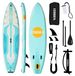 Planche de SUP - Set SUP - Gonflable - 343 cm - Pagaie réglable - Pompe et sac à dos - Leash et ailerons - Couleur 5021747