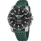 Festina F23305/1 Polshorloge Hybride Heren Connected Groen Saffierglas Siliconen Band Titanium Kast 44mm