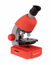 Bresser Junior Microscoop - 40x-640x - Rood - Incl. Accessoires