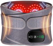 AjieQaQ Icecat 2-in-1 Elektrische massagegordel, draadloze verwarmde ruggordel, buikwarmer met 3 snelle verwarmingsstanden en 3 massageprogramma's, touchscreen