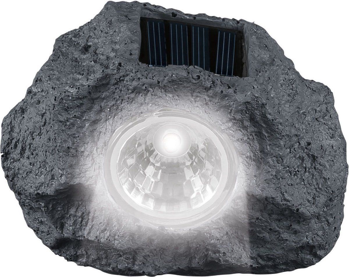 Livarnolux Decoratieve Led solarlampen 6 stuks | Granietlook | Warmwit | IP44