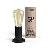 Draagbare SI! Draagbare lamp met gloeilamp, Zwart