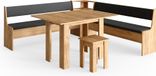 Vicco Roman Hoekbank set Krachtige eik goud 210 x 210 cm met tafel
