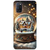 1001 coques Oppo Bedrukt siliconen hoesje compatibel met Oppo A52, Oppo A72 globe feerique
